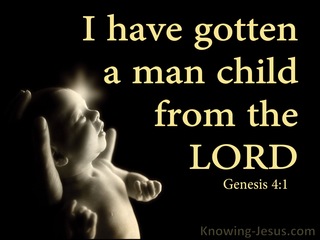 Genesis 4:1 Eve Conceived And Gave Birth To Cain (black)